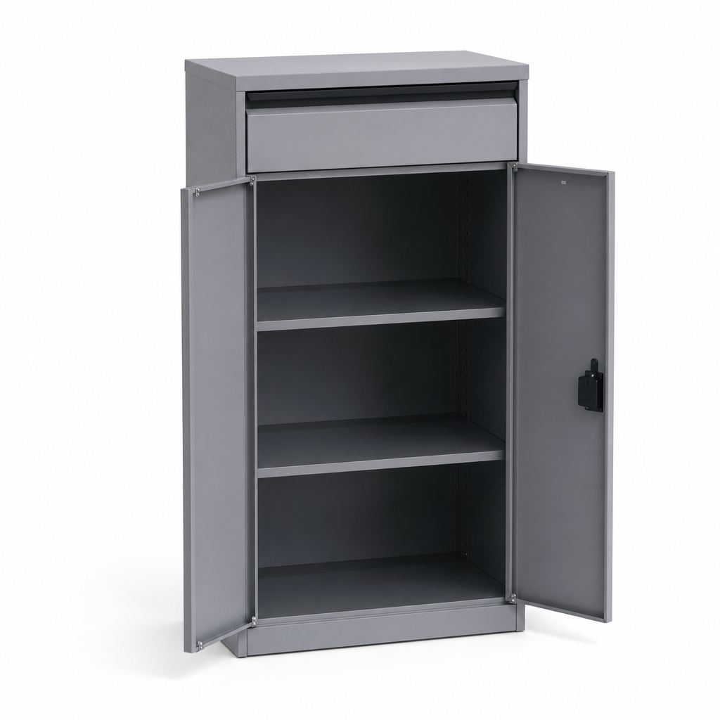 Metal Tool Cupboard with Drawer 980 x 430 x 340mm