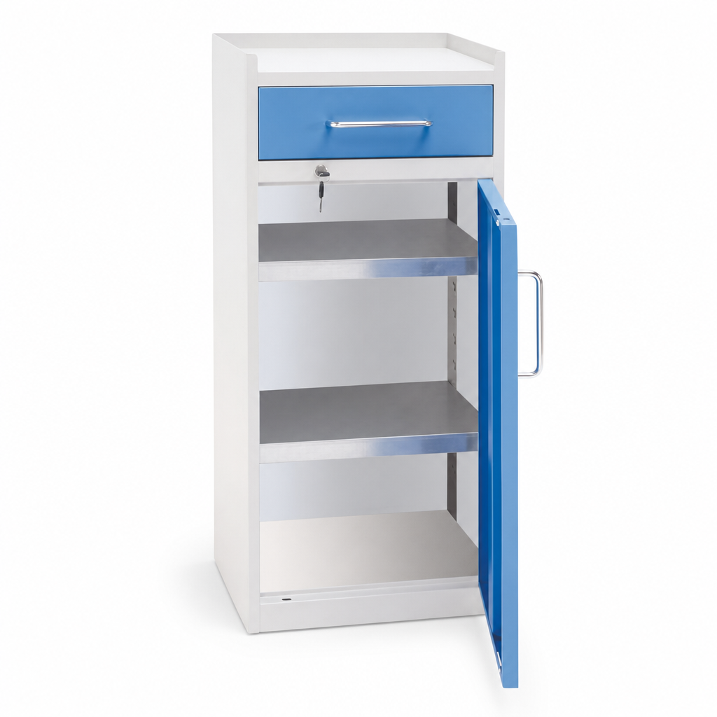 Metal Tool Cupboard with Drawer 980 x 430 x 340mm