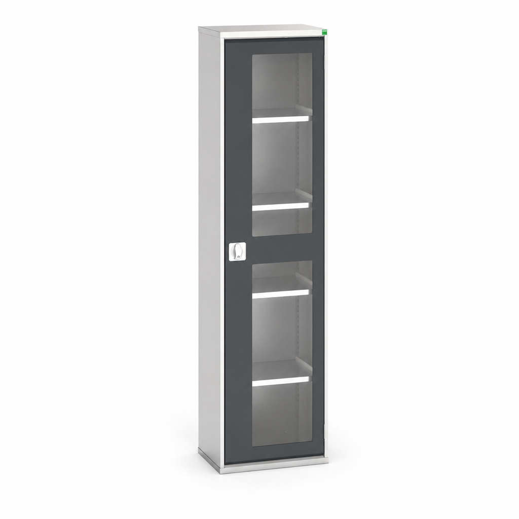 Metal Vision Door Storage Cupboard 525mm Deep