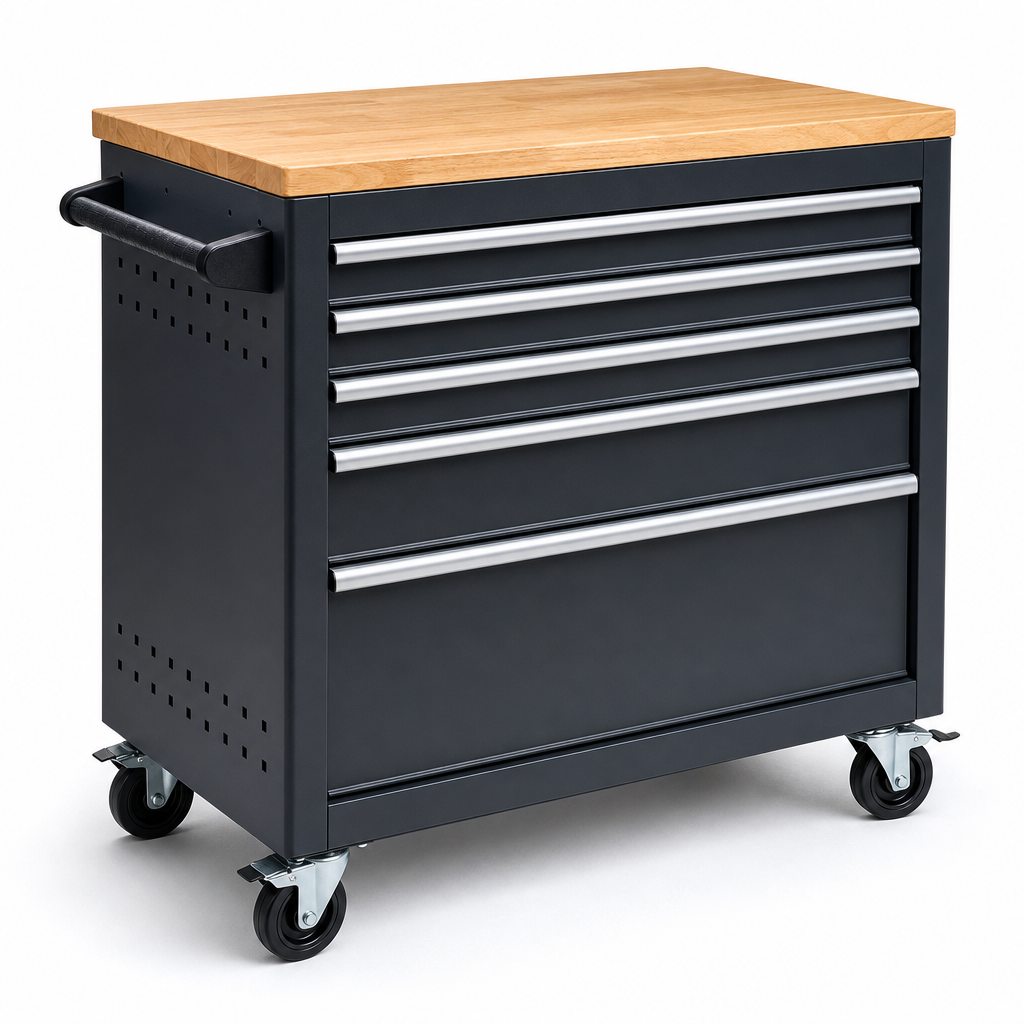 Mobile Drawer Cabinet with Worktop 985x1050x650mm