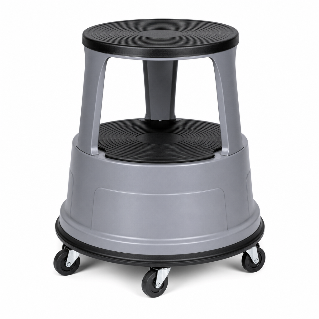Mobile Plastic Kick Step Stool 150kg Capacity
