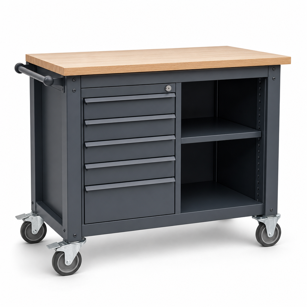 Mobile Workbench 930x1000x600mm with Choice of Worktop