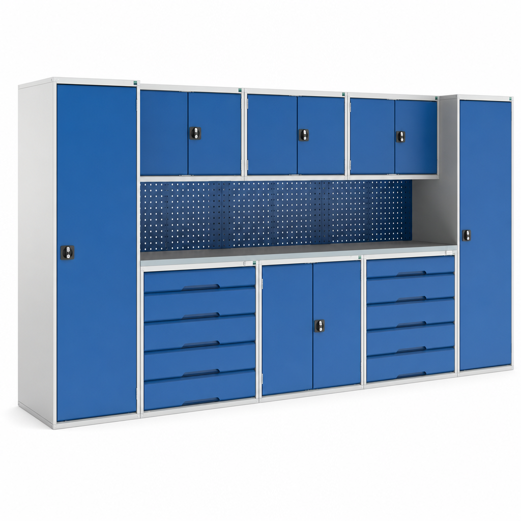 Modular 8 Piece Workshop Storage System