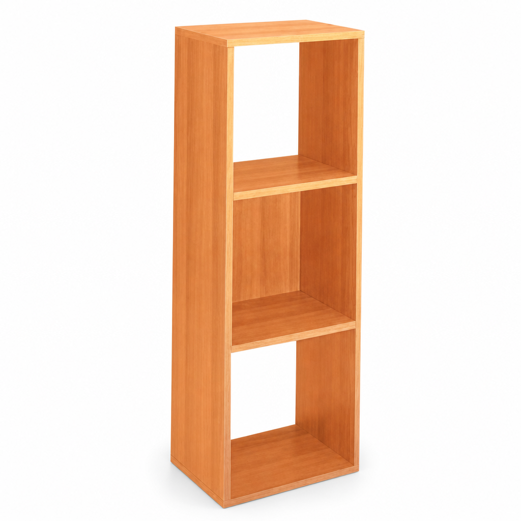 Modular Alder Finish Storage Cube Cabinet