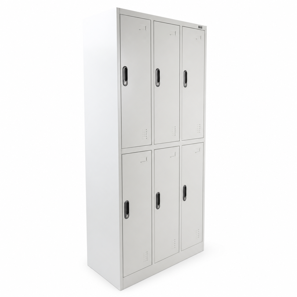 Multi-Compartment Locker with Hanging Rail and Base, 3 Columns