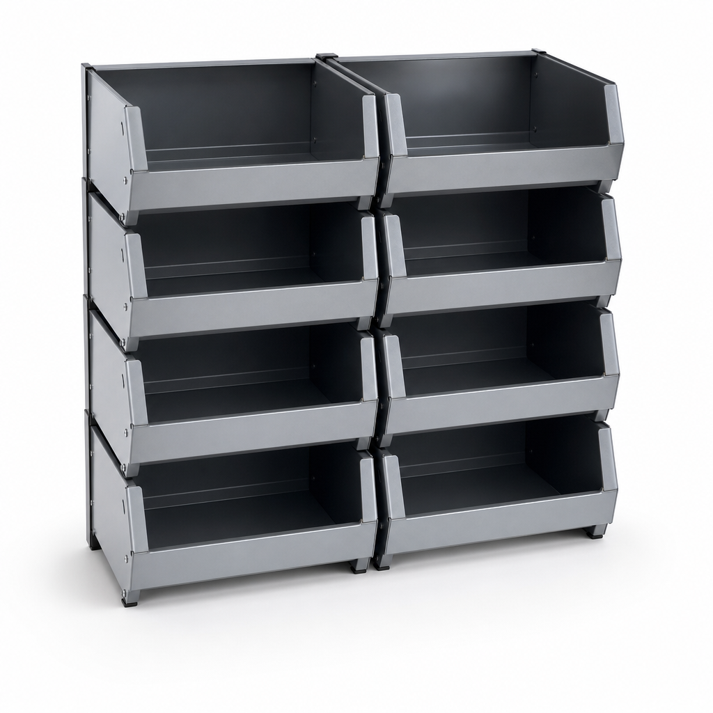 Multipack of 600mm Deep Component Storage Bins