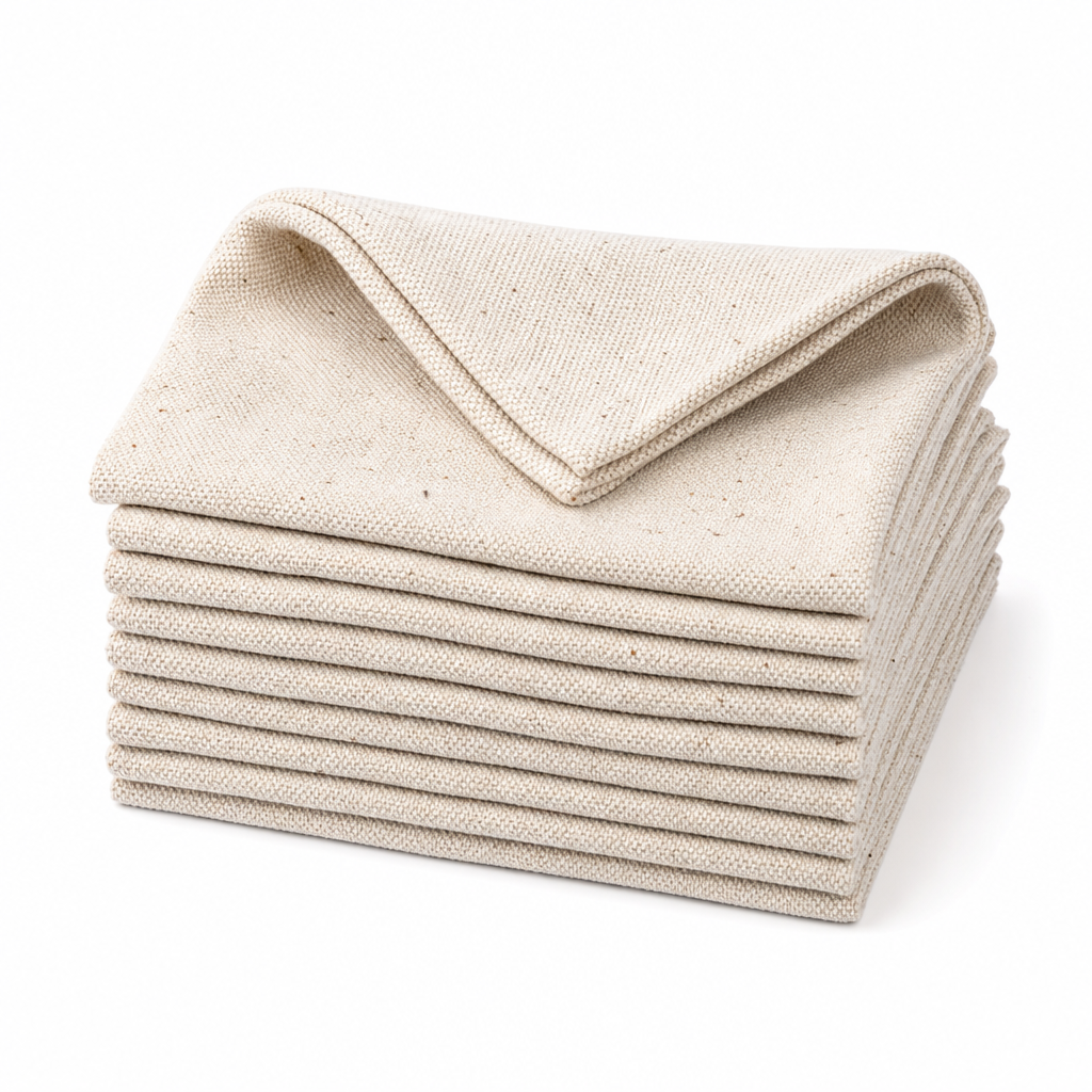 Natural Fibre Cotton Dishcloths 600 x 500mm Pack of 10