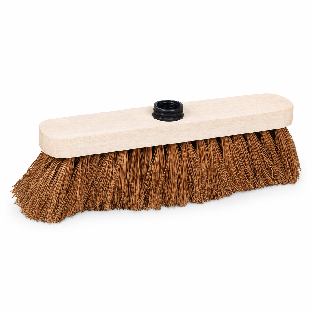 Natural Fibre Soft Bristle Cleaning Broom Head