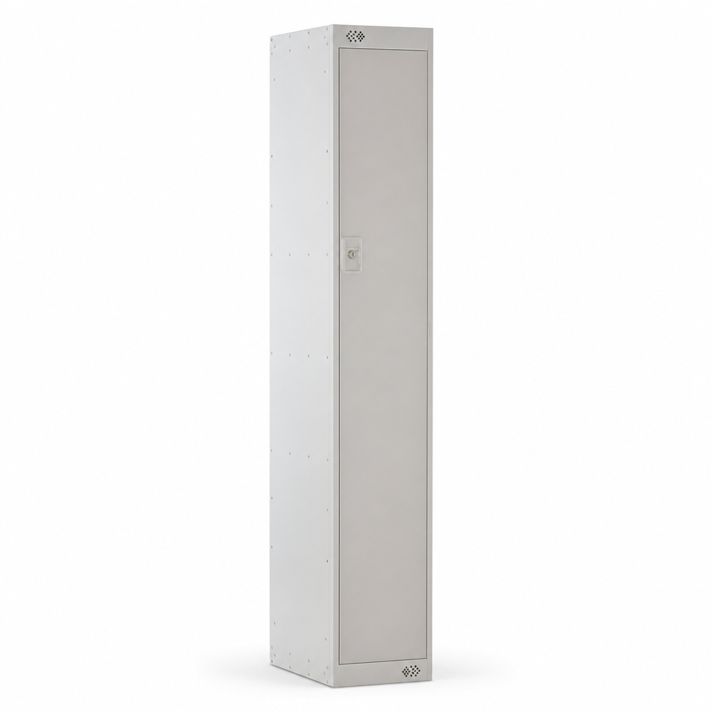 Nestable Metal Storage Lockers with 1 Door and 1 Cabinet