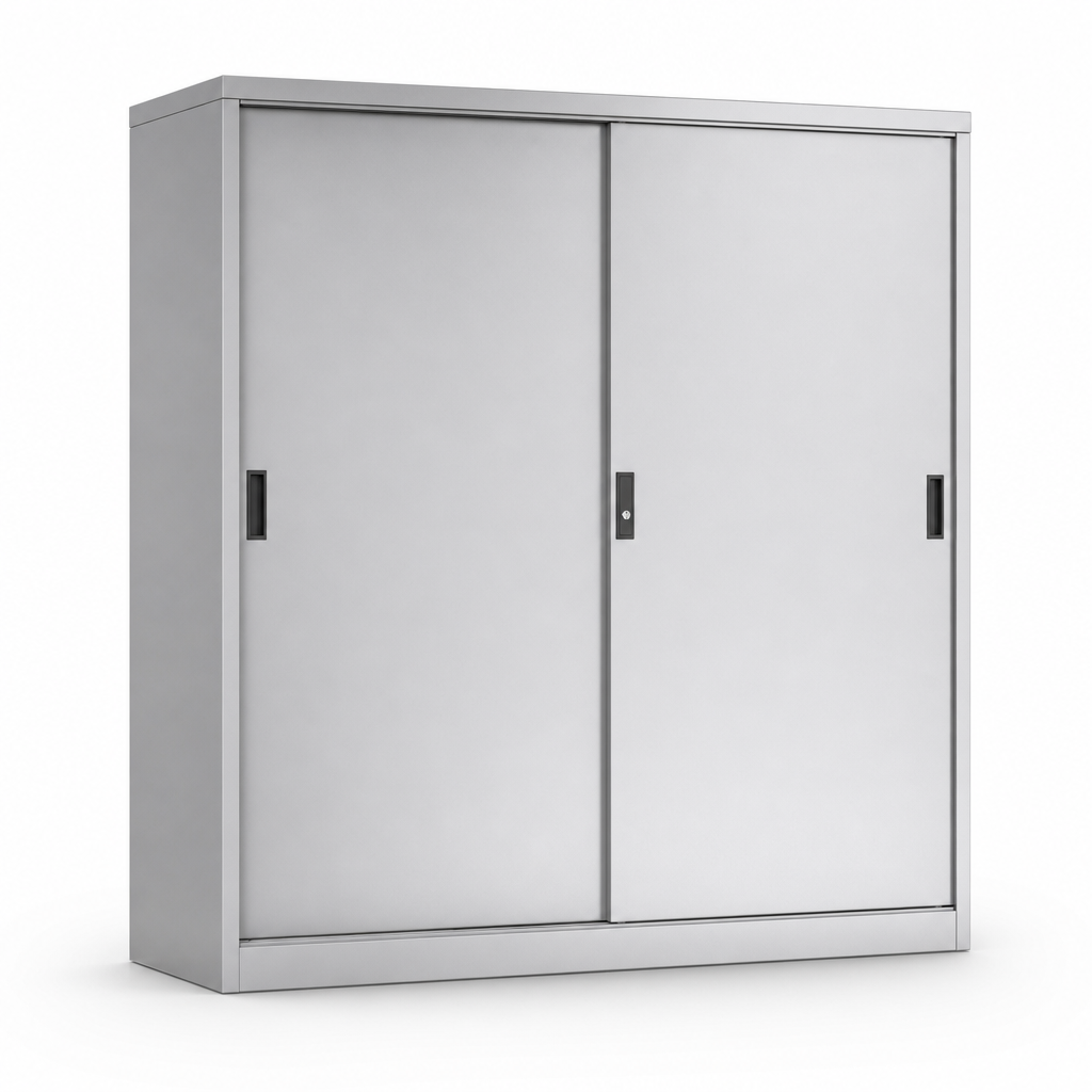 Office Storage Cupboard with 2 Sliding Doors 2x1.5m