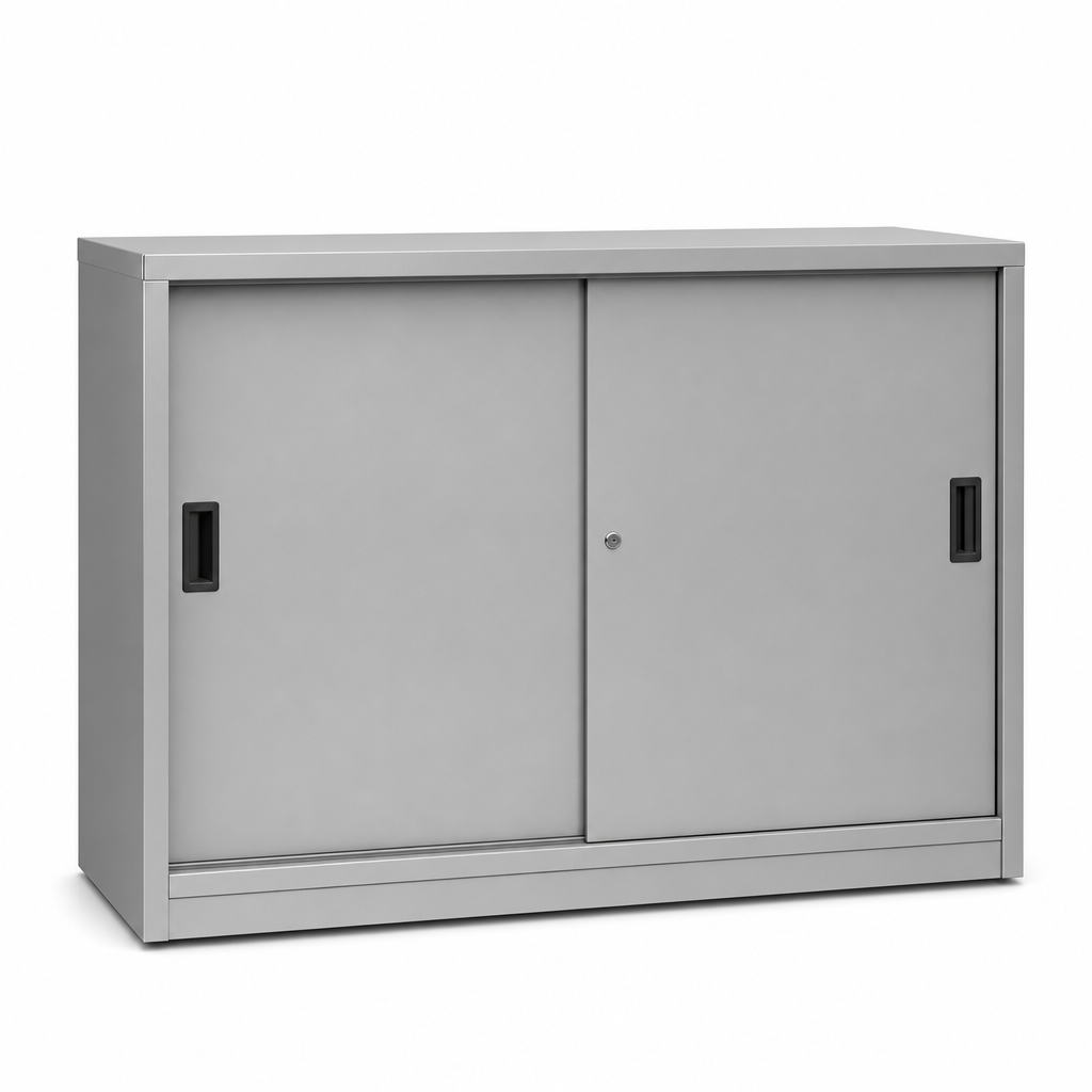 Office Storage Cupboard with 2 Sliding Doors 2x1m