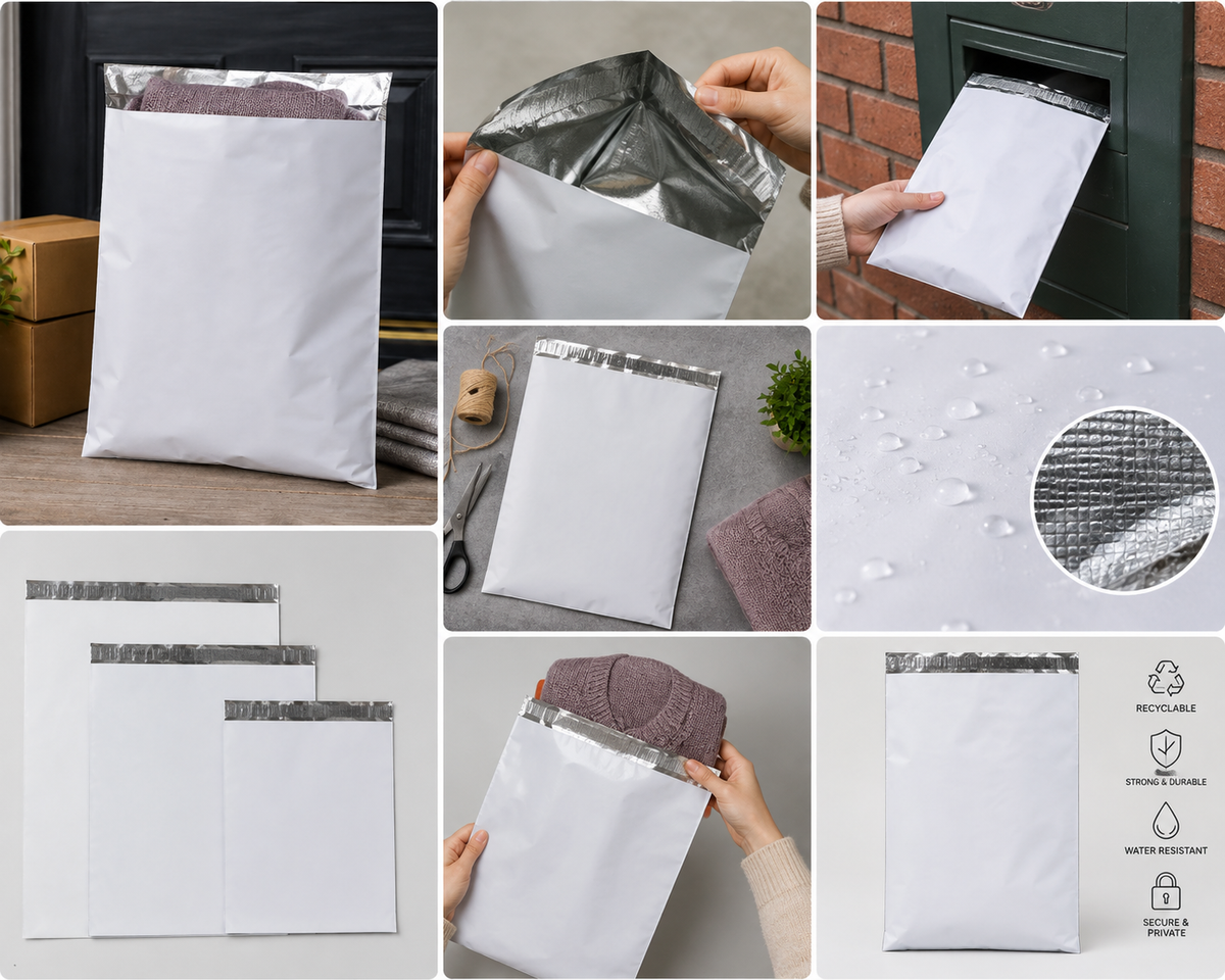 Recyclable Foil Lined Paper Bags 305x180mm - 500 Pack