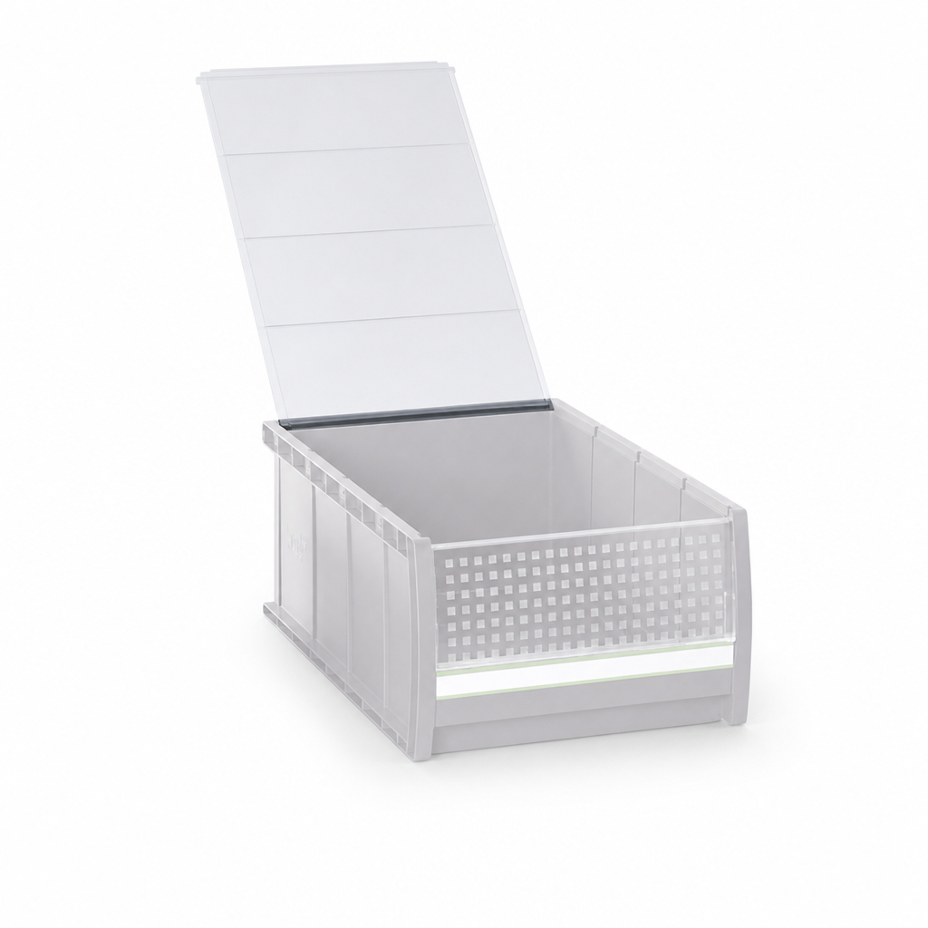 Plastic Bin Lids for Component Storage Containers