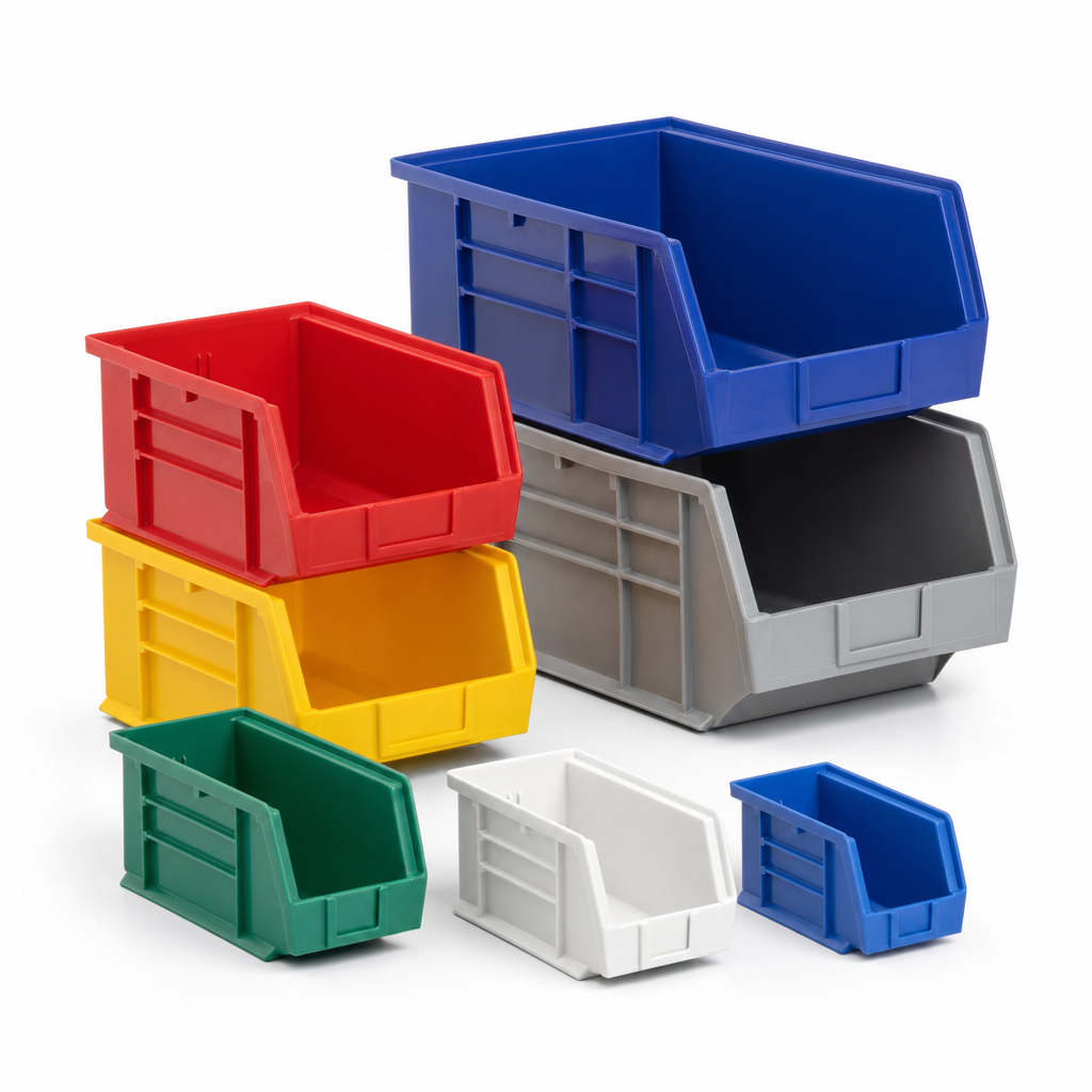 Polypropylene Open Front Picking Bins in Assorted Sizes