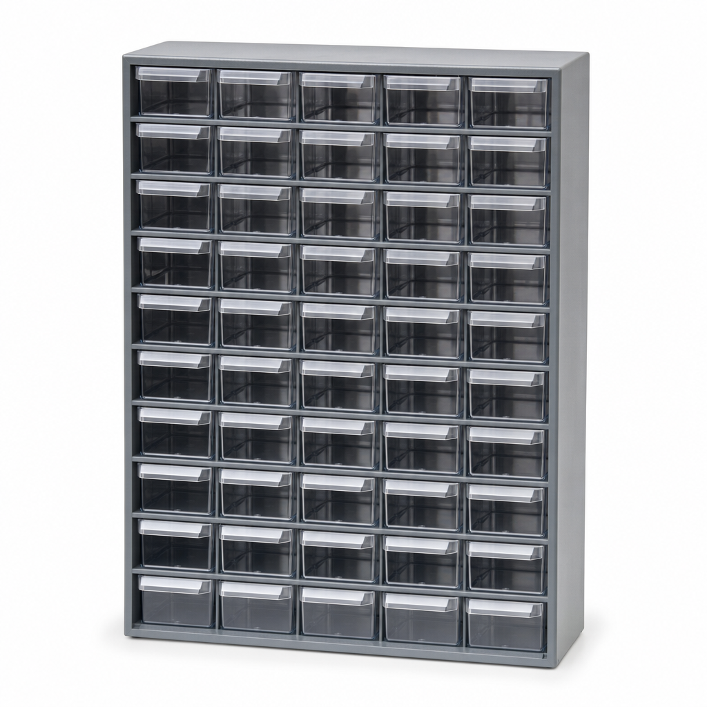 PVC Drawer Storage Unit with Clear Drawers