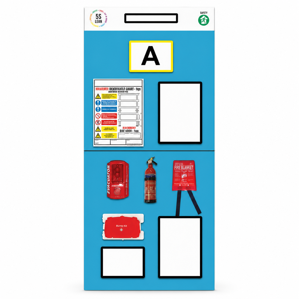 Rack End Fire Safety Shadow Board Station – Single Aisle