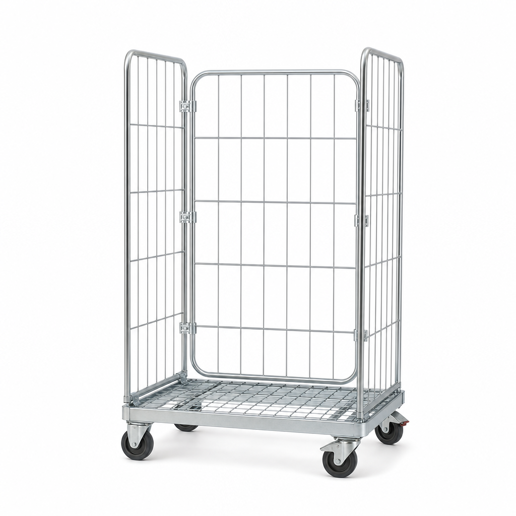 Roll Pallet with Two Removable Sides