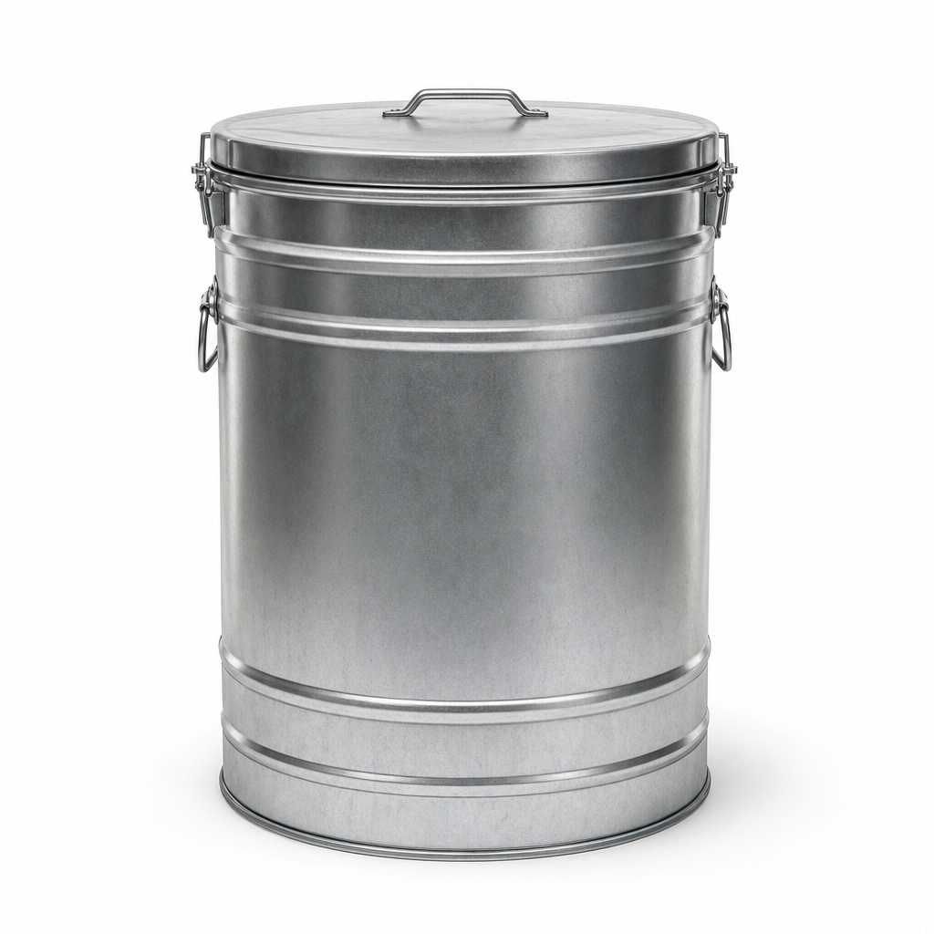 Round Industrial Waste Containers for Heavy Duty Use