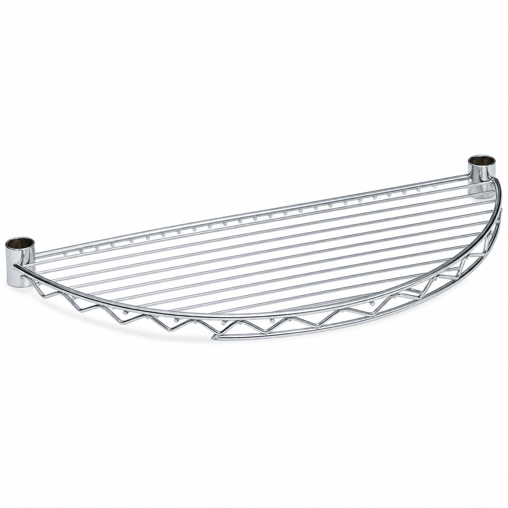 Semi-Circular Extra Shelf for Chrome Wire Shelving