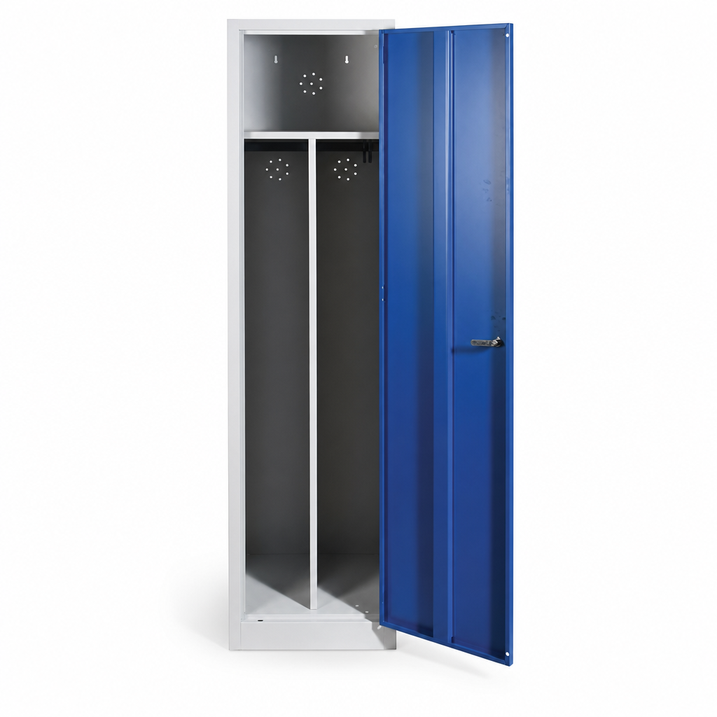 Single Door Clean and Dirty Steel Locker Cabinet