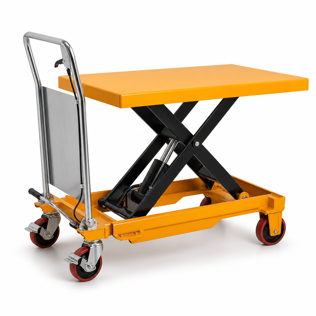 Single Scissor Hydraulic Lift Table Trolley 800kg Capacity