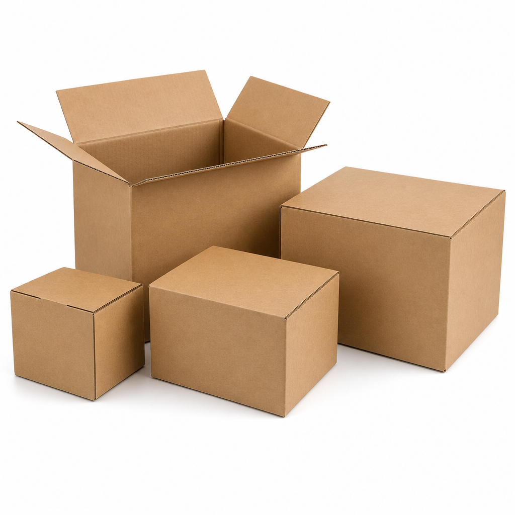 Single Wall Kraft Cardboard Packing Boxes