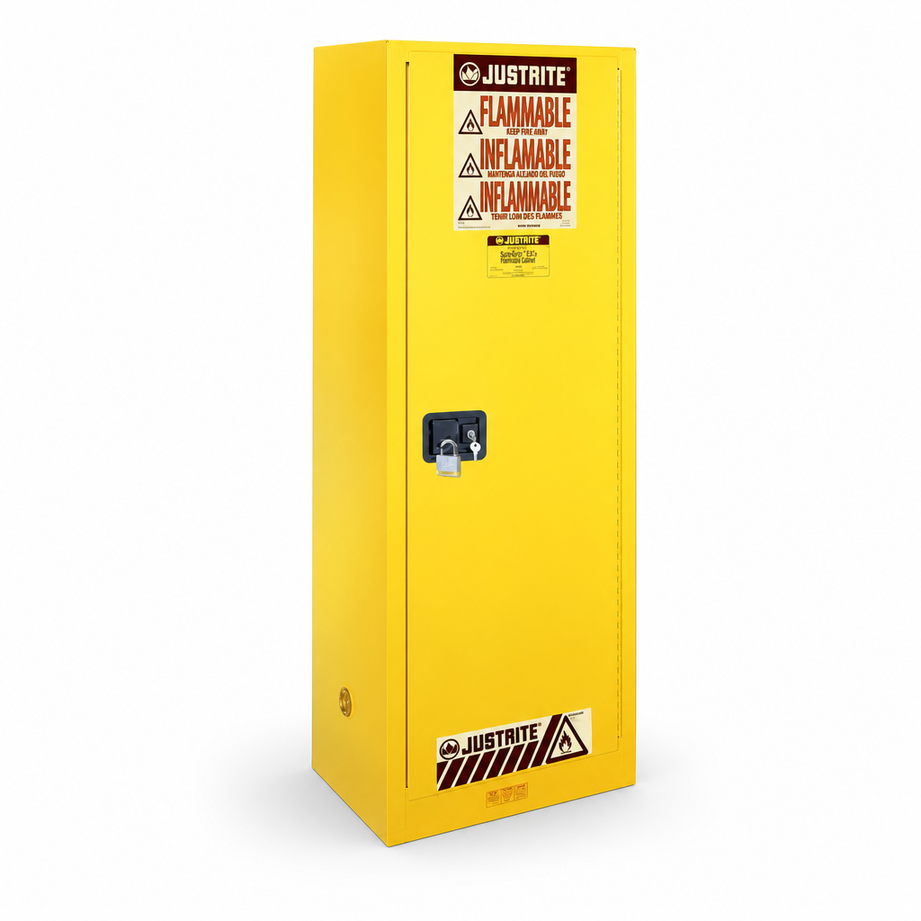 Slimline Flammable Materials Storage Cabinet 1651x591x457mm