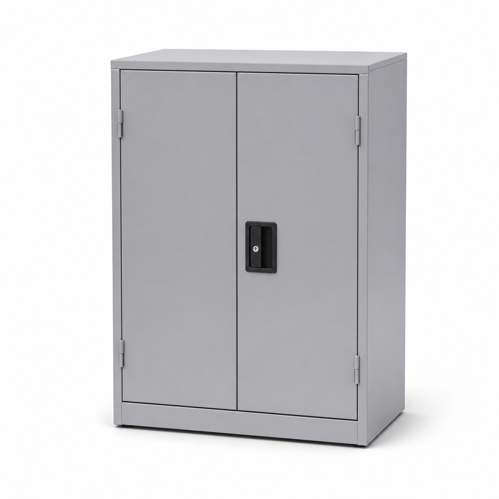 Small Grey COSHH Hazardous Chemical Storage Cabinet