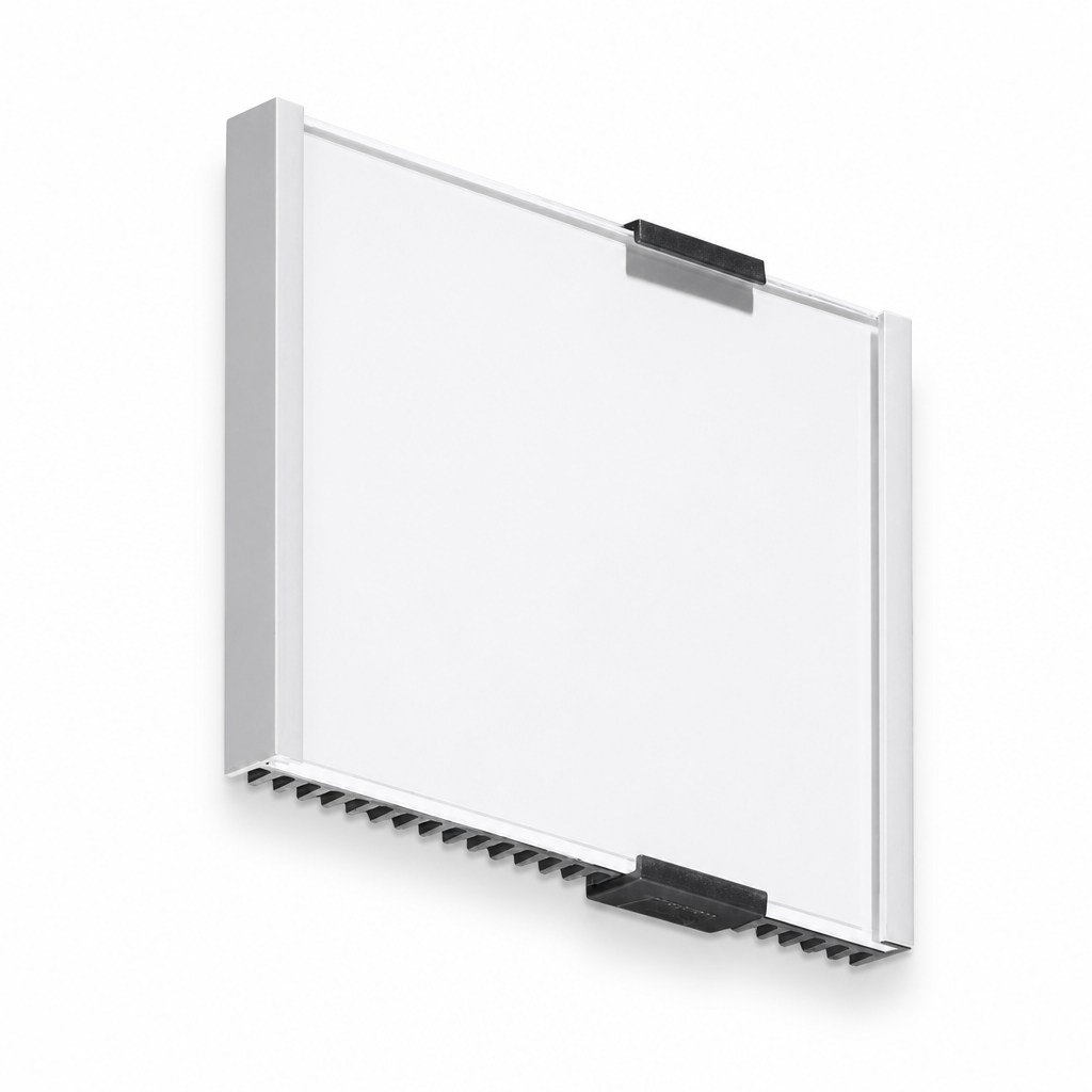 Square Aluminium Door Sign with Grey Panel