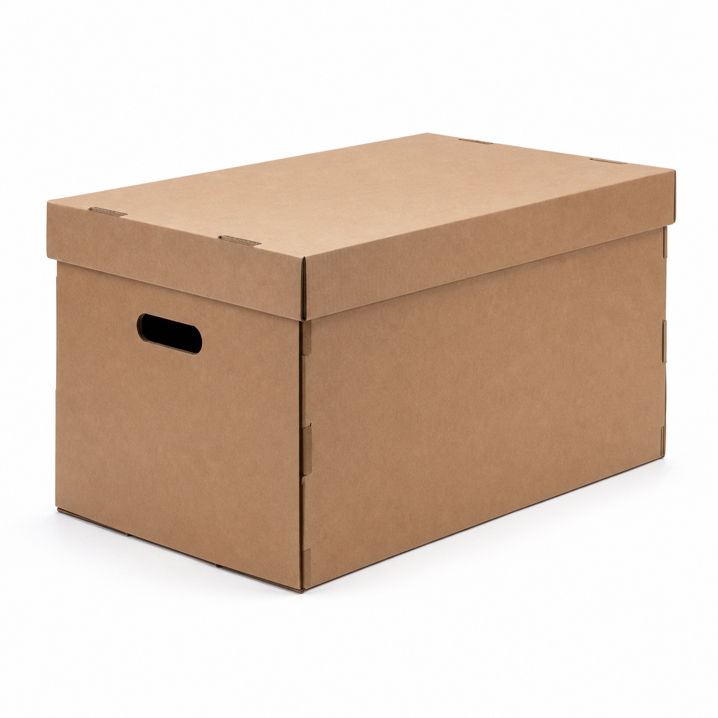 Stackable Cardboard Storage Containers 25L, 530mm Length
