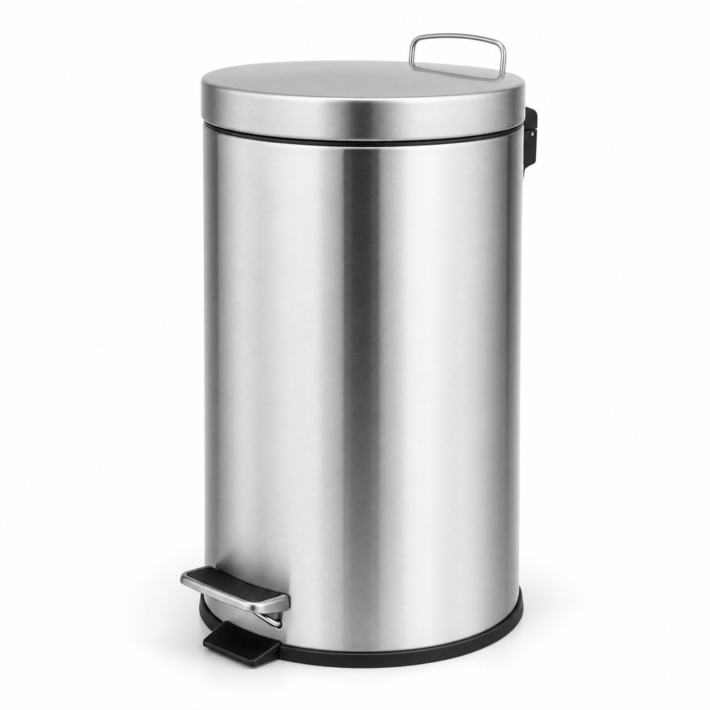Stainless Steel Food Waste Pedal Bin 45–90L