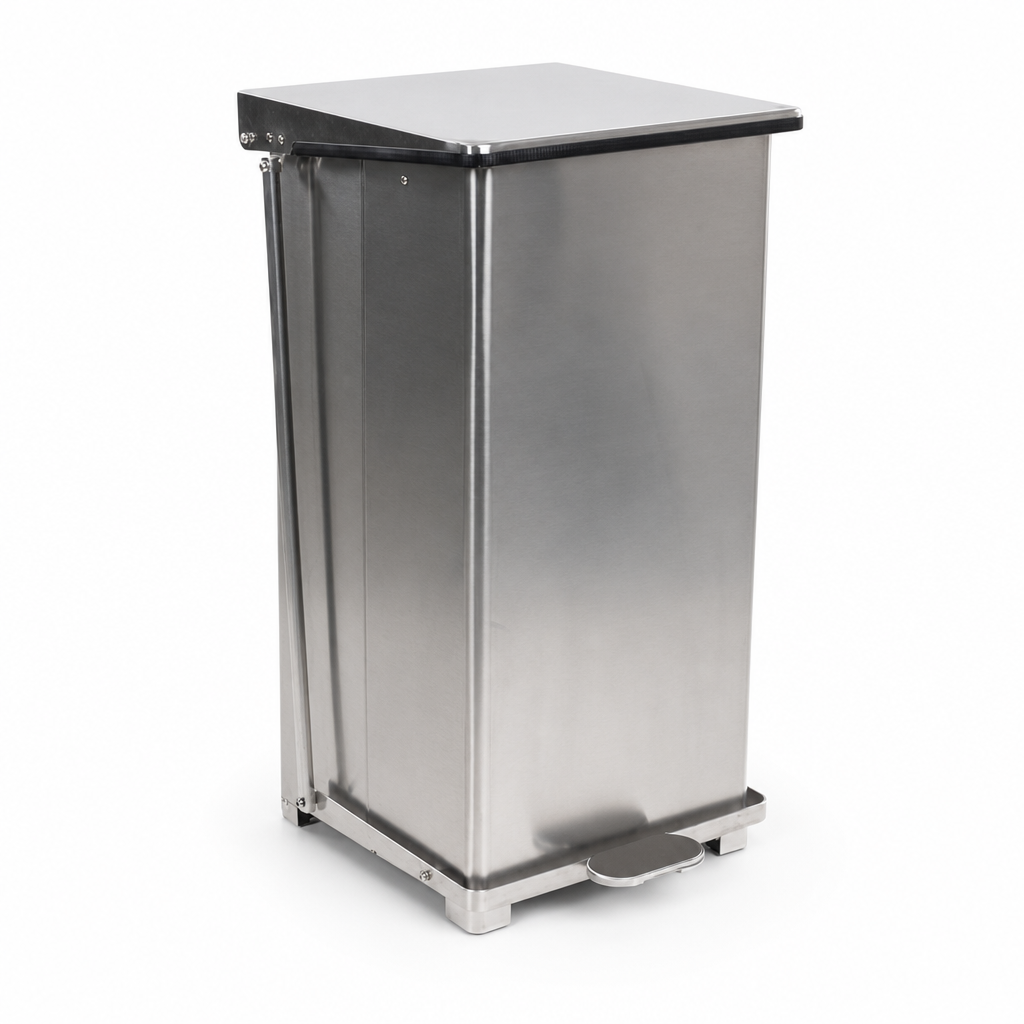 Stainless Steel Food Waste Pedal Bin 45–90L