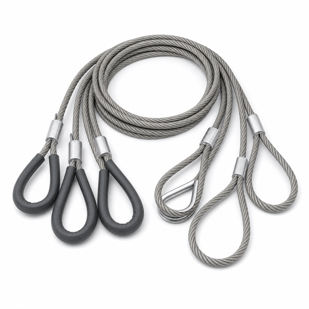Stainless Steel Wire Rope Slings with Soft or Thimble Eyes