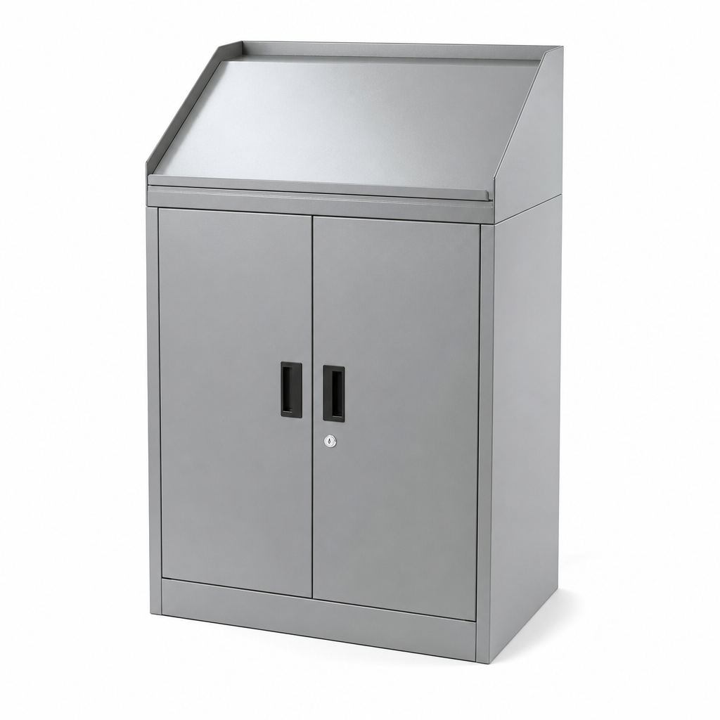 Steel Document Station with Lectern Top 1130x525x550mm
