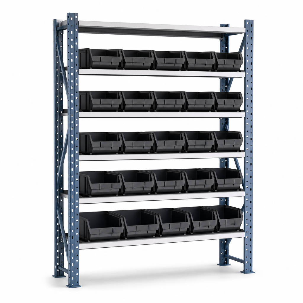 Steel Kanban Shelving Bay with Optional Picking Bins