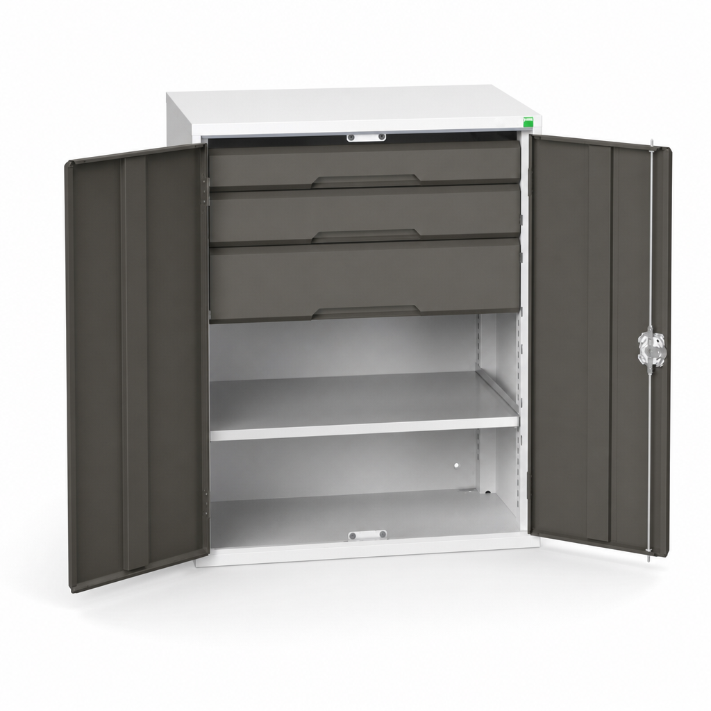 Steel Tool Cabinet with Drawers and Shelves 1000x800mm