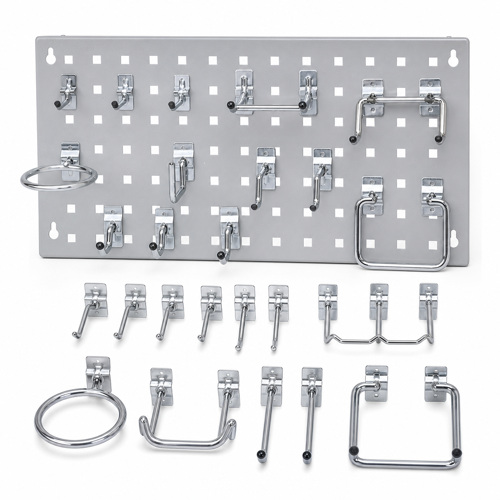 Steel Tool Storage Hook Kit with 21 Hooks