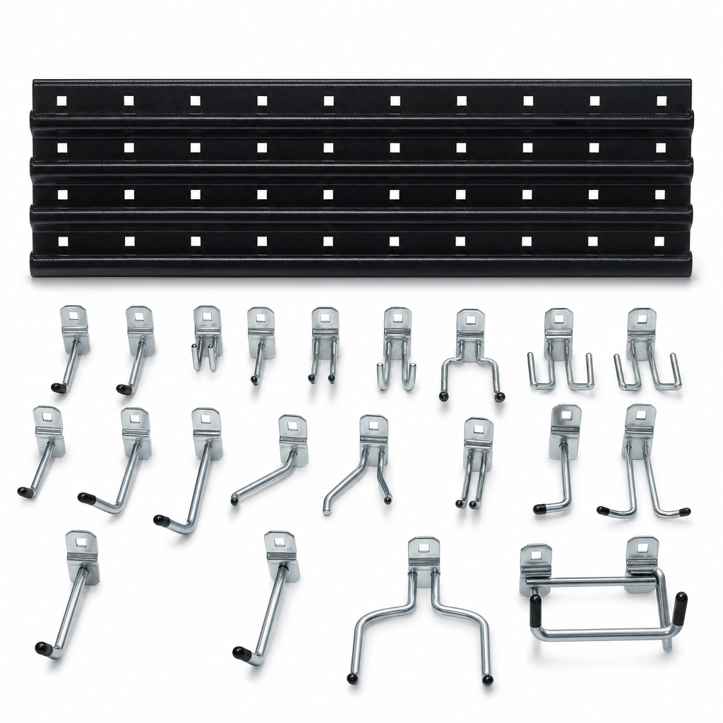 Steel Tool Storage Hook Kit with 25 Hooks