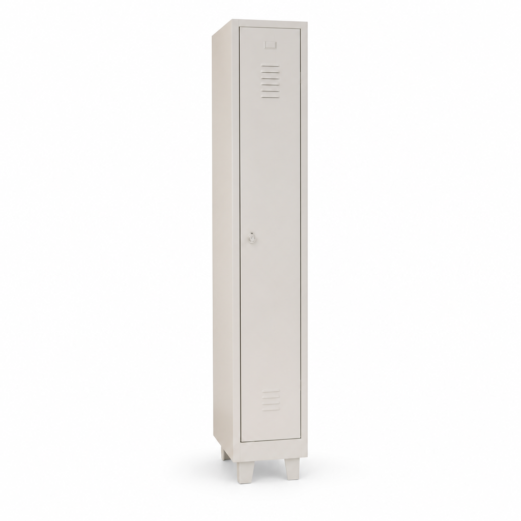 Tall Metal Locker on Feet with Hasp Lock
