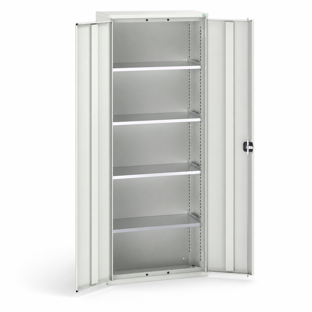 Tall Metal Storage Cupboard with Adjustable Shelves 2000x800x350mm