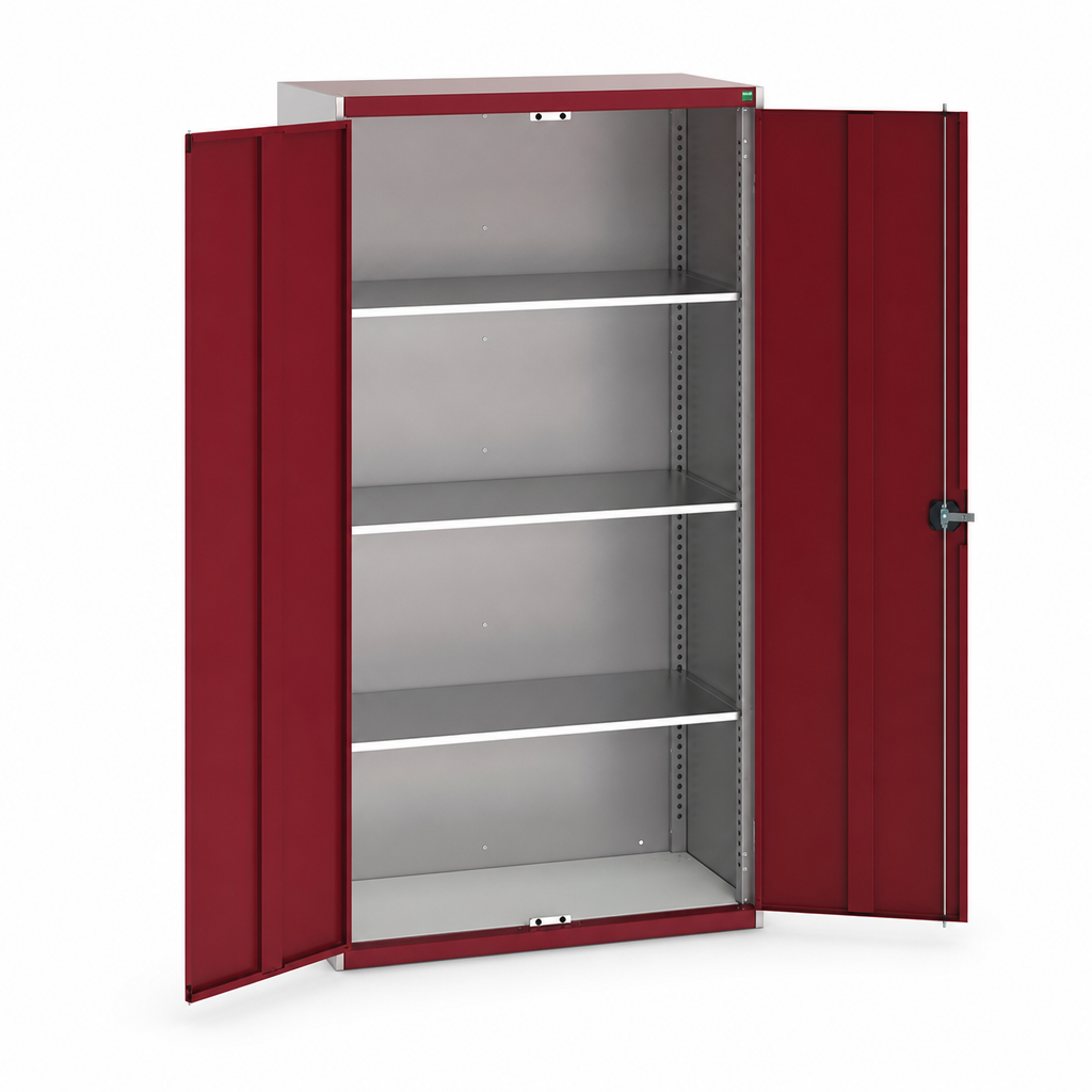 Tall Metal Storage Cupboard with Shelves 2000 x 1050mm