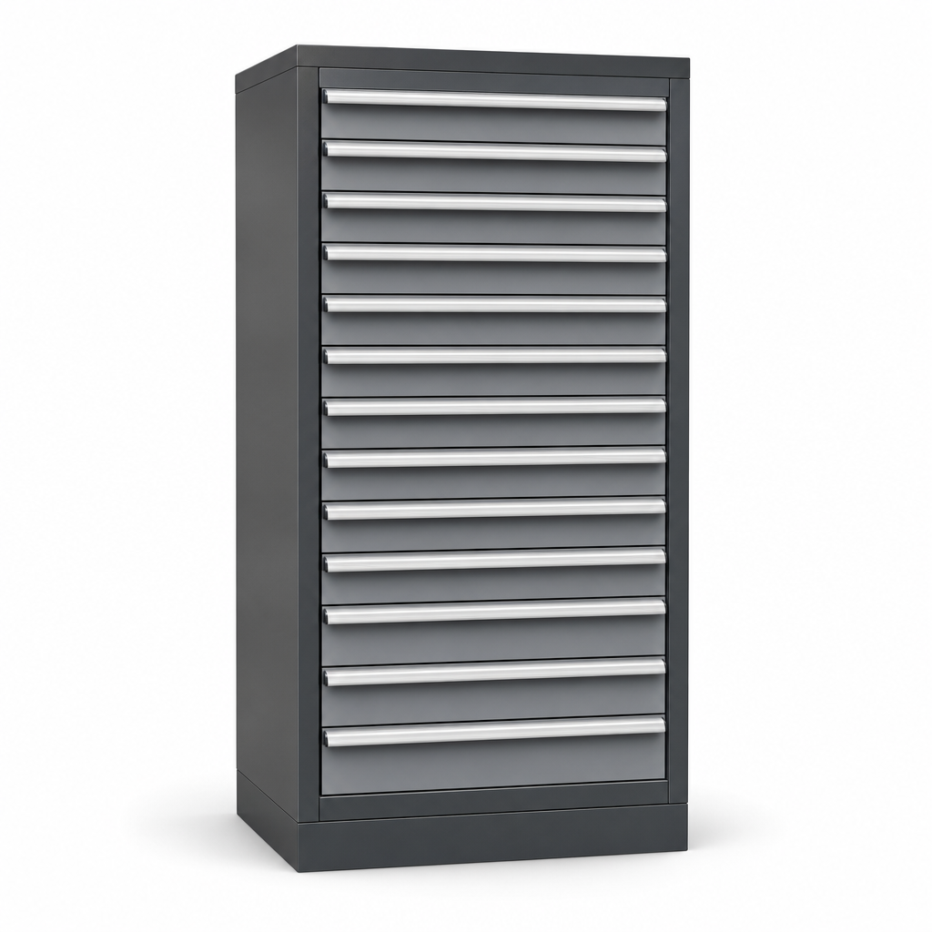 Tall Multi Drawer Tool Storage Cabinet 1600x800x525mm