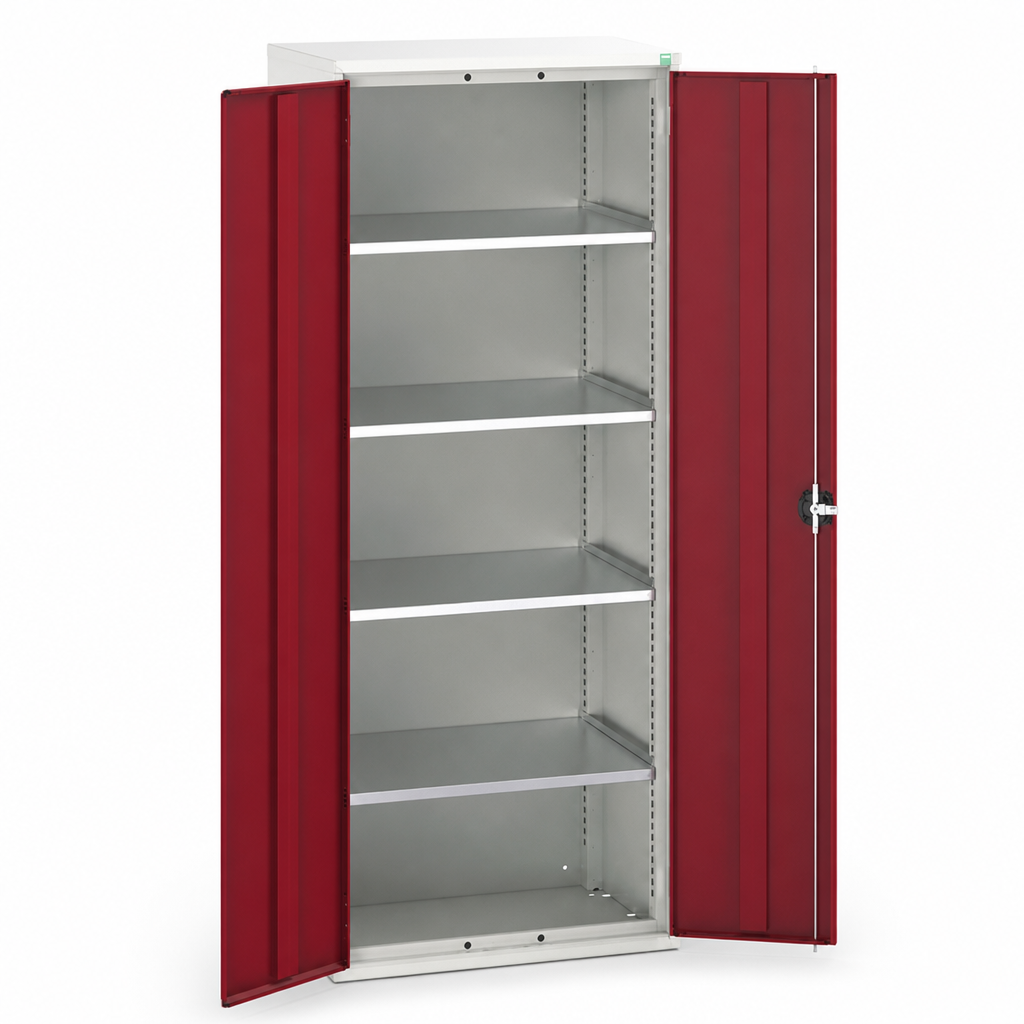 Tall Steel Storage Cupboard with Adjustable Shelves 2000x800x550mm