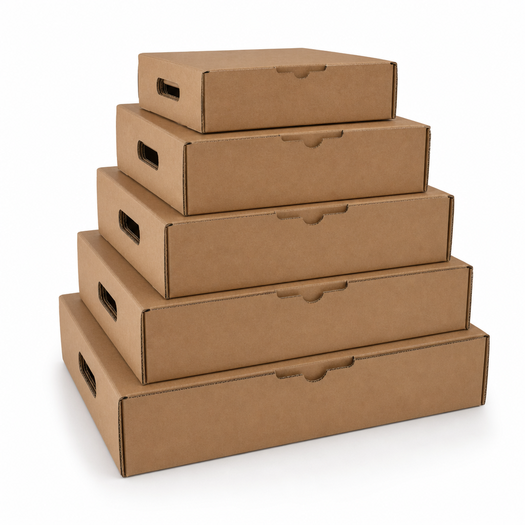 Triple Wall Recycled Slotted Cardboard Boxes – Pack of 5