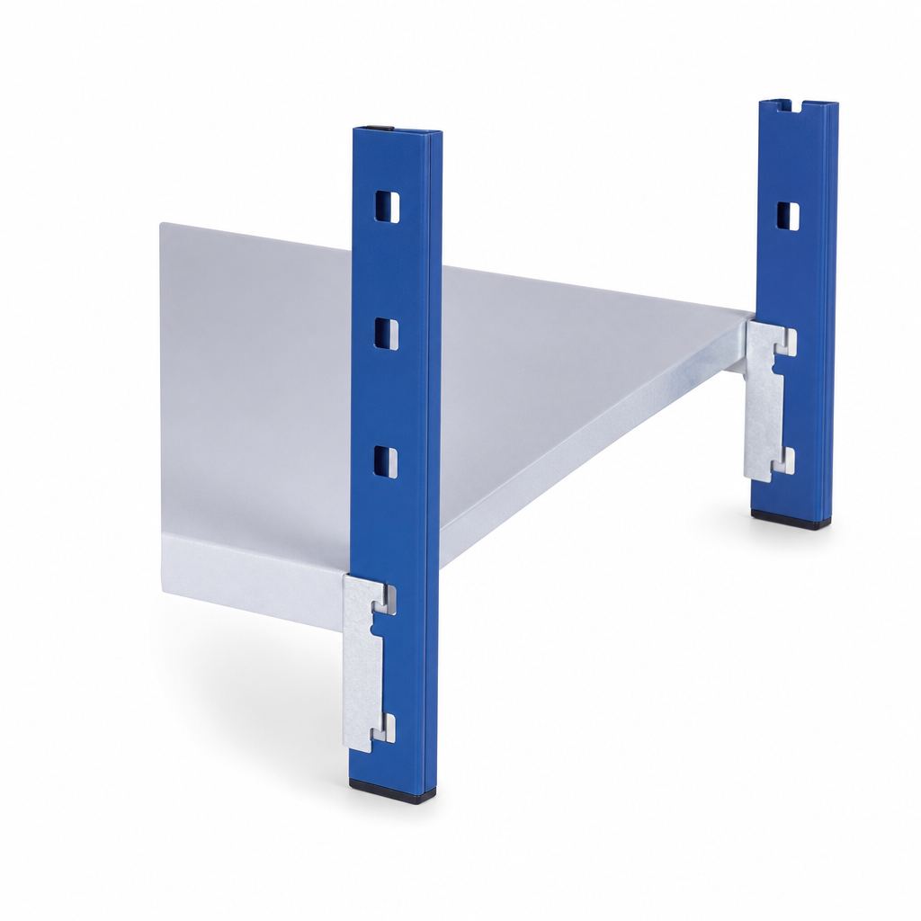 Tubular Steel Shelving Uprights and Support Components