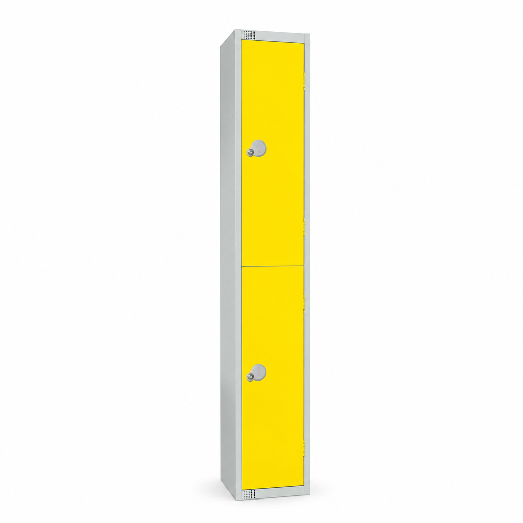 Two Door Metal Lockers with Antibacterial Coating