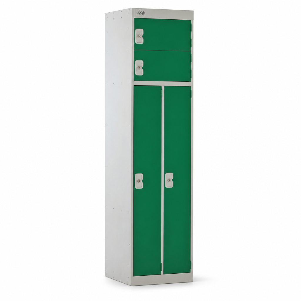 Two Person Clean and Dirty Metal Storage Locker
