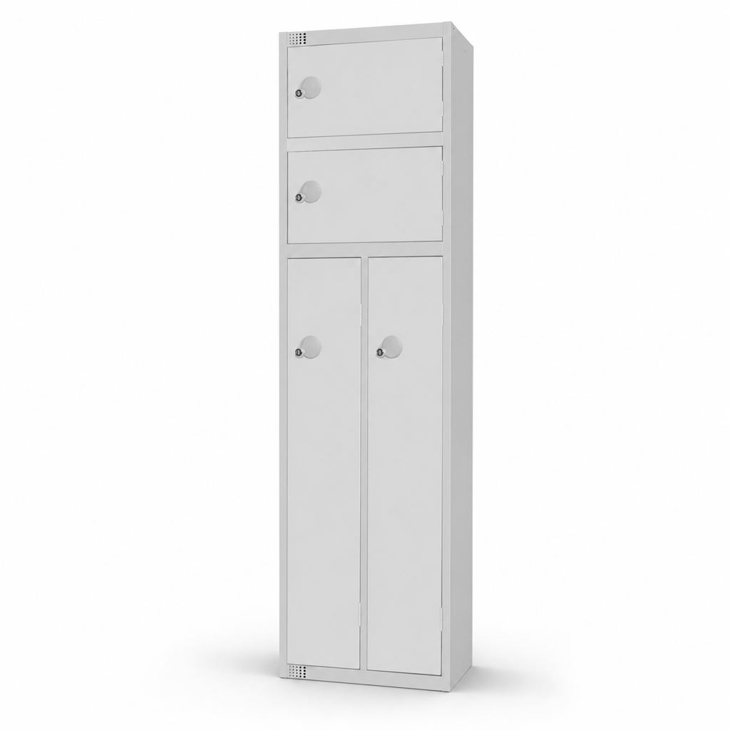 Two Person Metal Storage Lockers with Antibacterial Coating