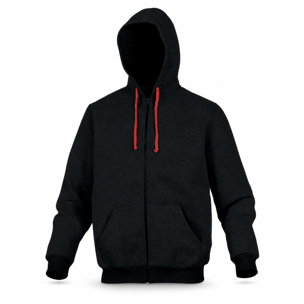 Unisex Fleece-Lined Zipped Work Hoodie