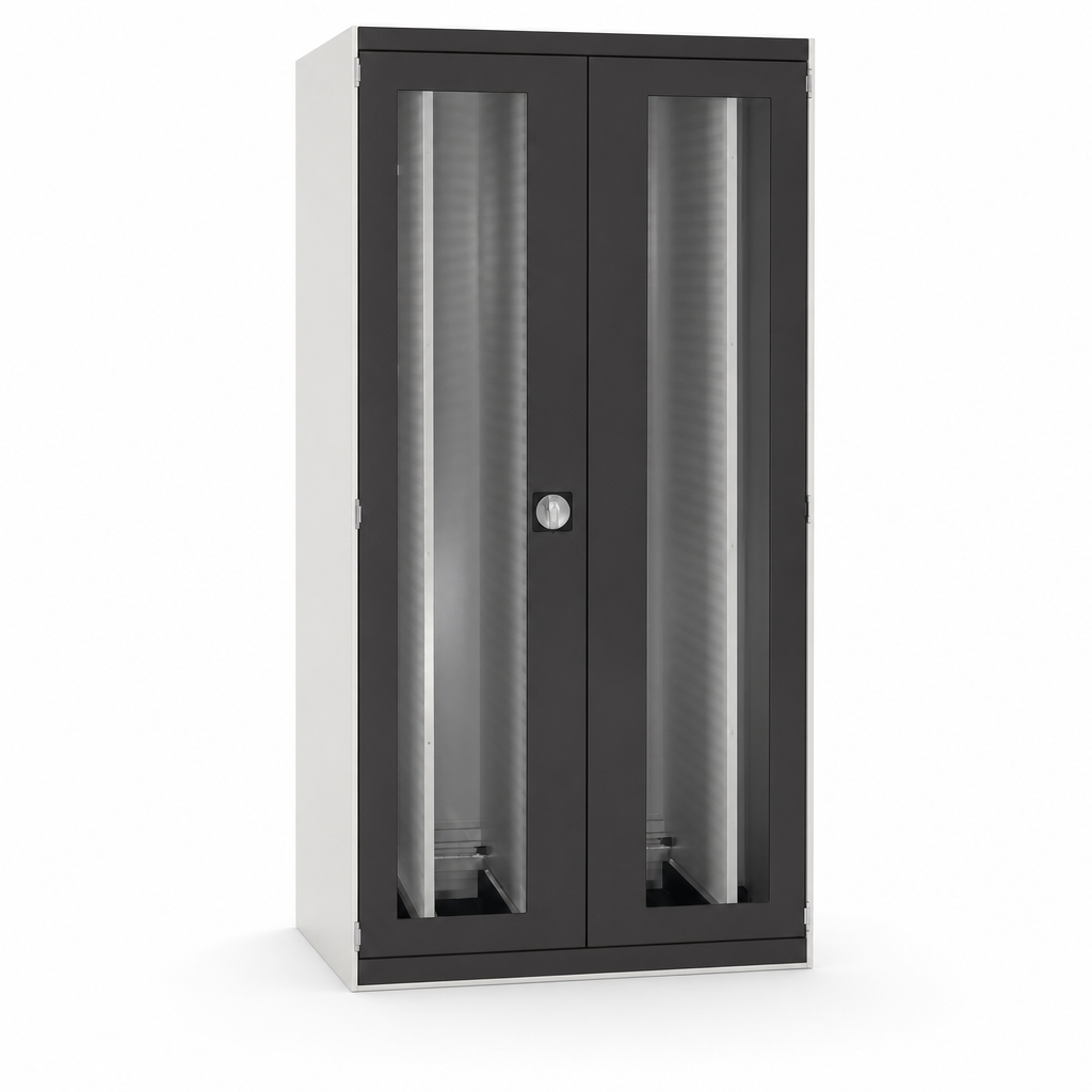Vision Door Cabinet with Louvre Sliding Panels 1050x650mm